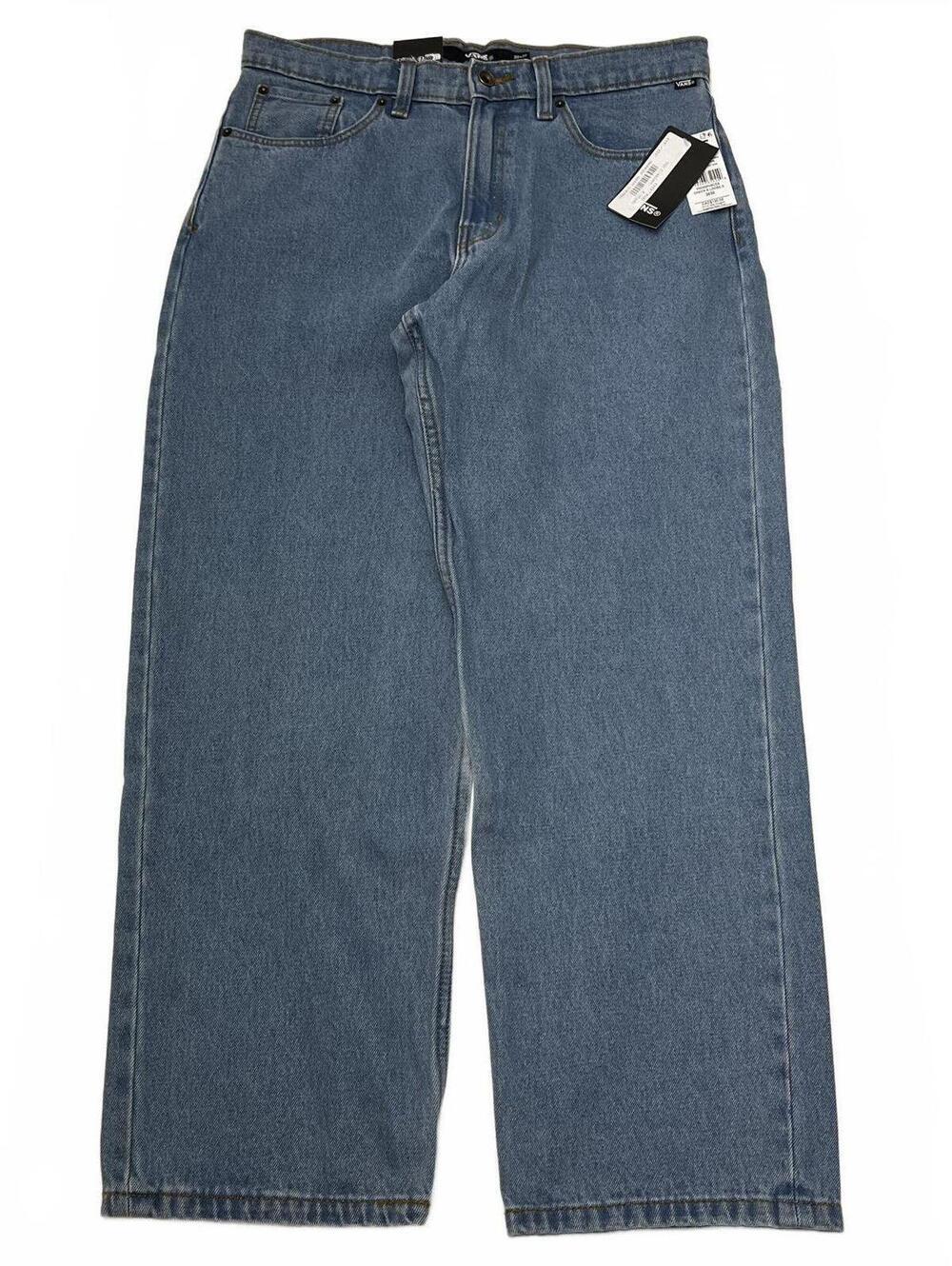 Vans Check 5 Loose Denim Jeans Stonewash Blue 30x30 NWT Skater Streetwear 90s